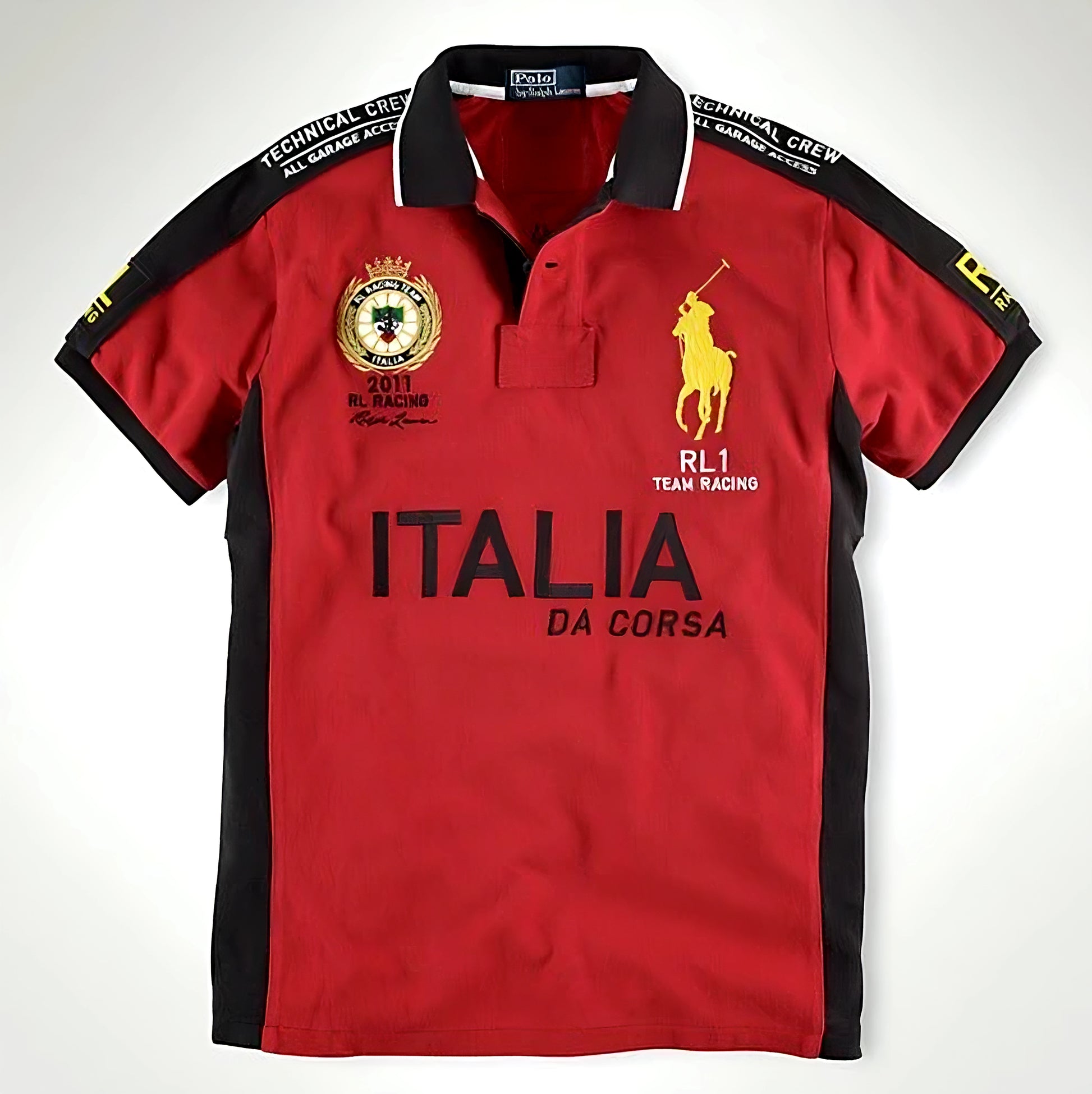 Service Ralph Laurent Racing Logo Ralph Lauren Racing Vintage Edition - ITALY – VintEdge Polos